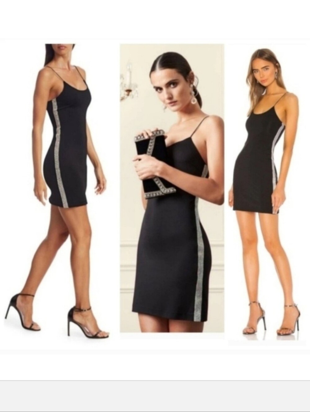 Alice + Olivia Noni Embellished Mini Bodycon Dress size 12 - Picture 2 of 12